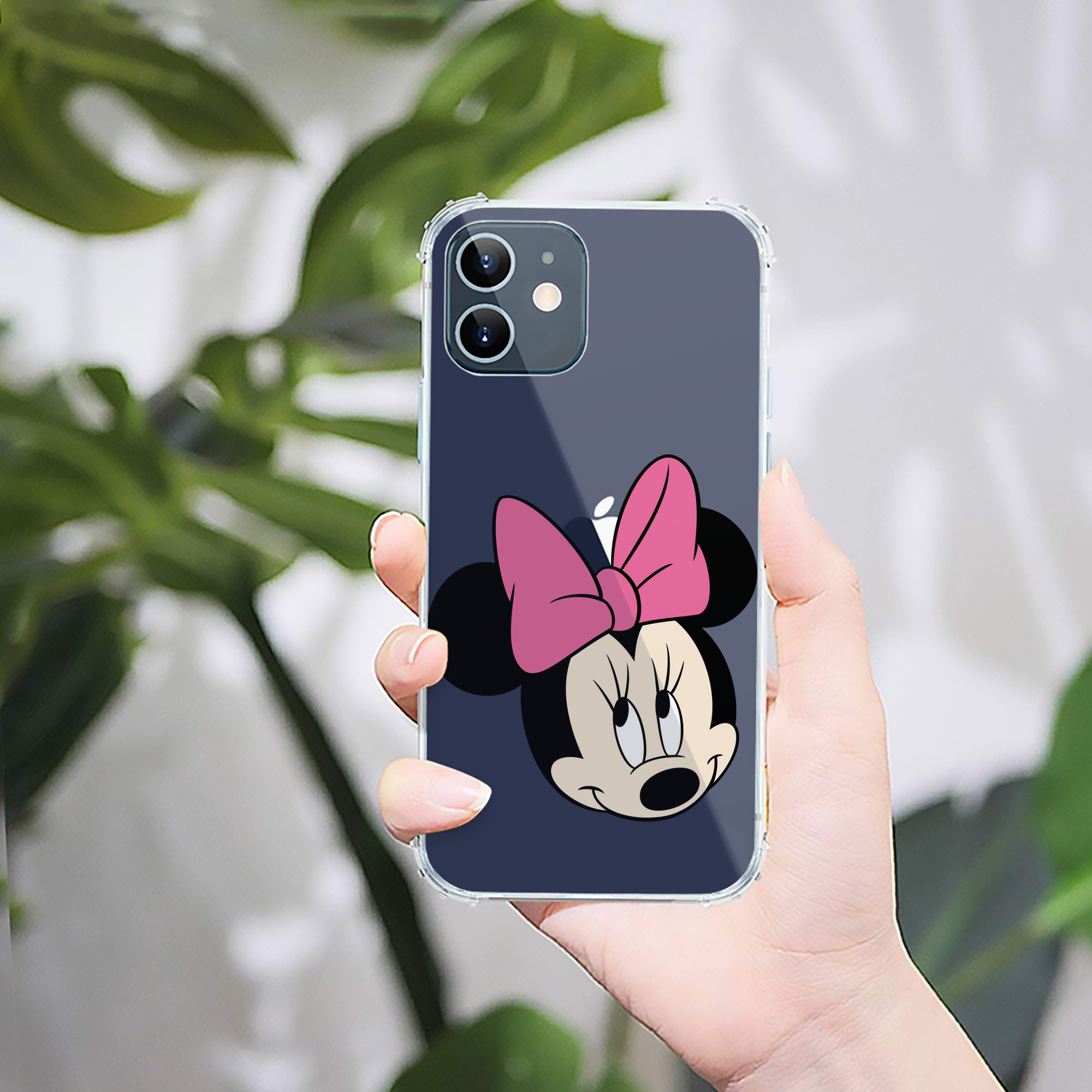 （画像用） ミッキーマウス Mickey Mouse 【iPhone 12シリーズ対応】透明スマホケース（クリアソフトケース）